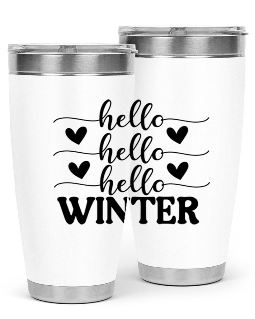 Hello Winter 167#- winter- Tumbler