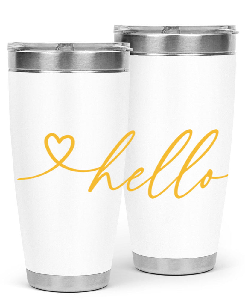 Hello heart183#- spring- Tumbler