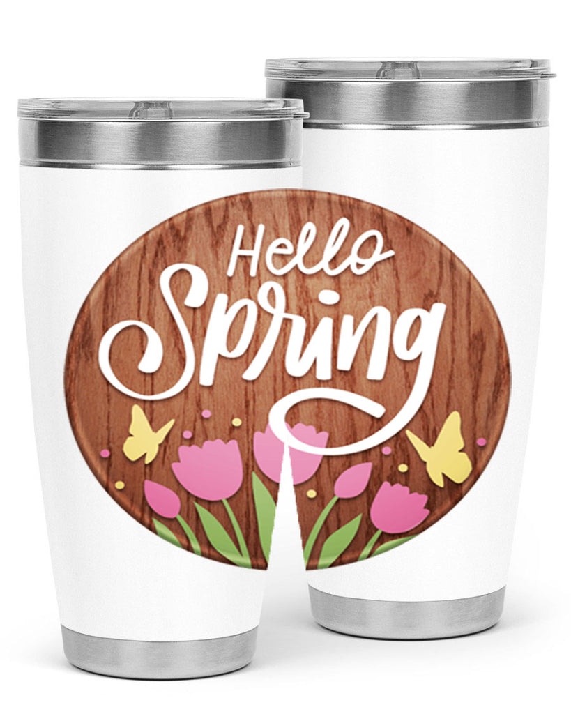 Hello spring Mockup202#- spring- Tumbler