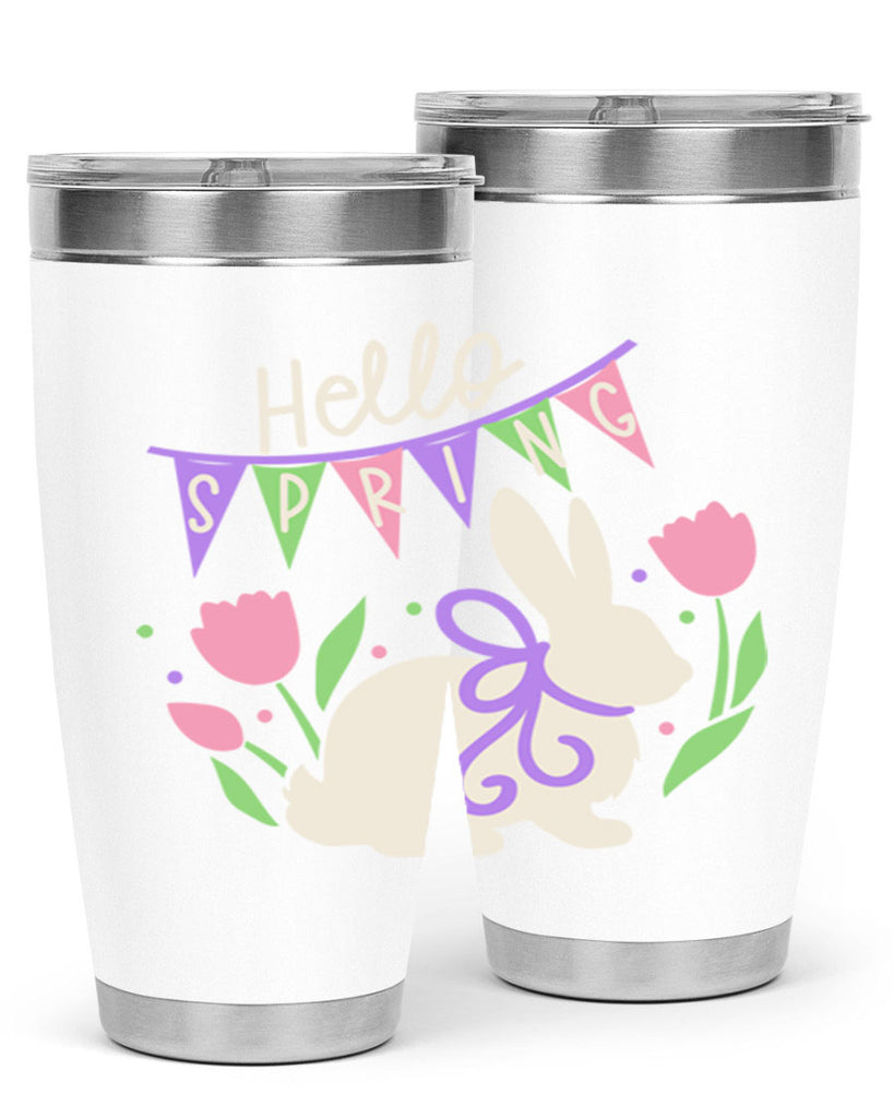 Hello spring bunny193#- spring- Tumbler