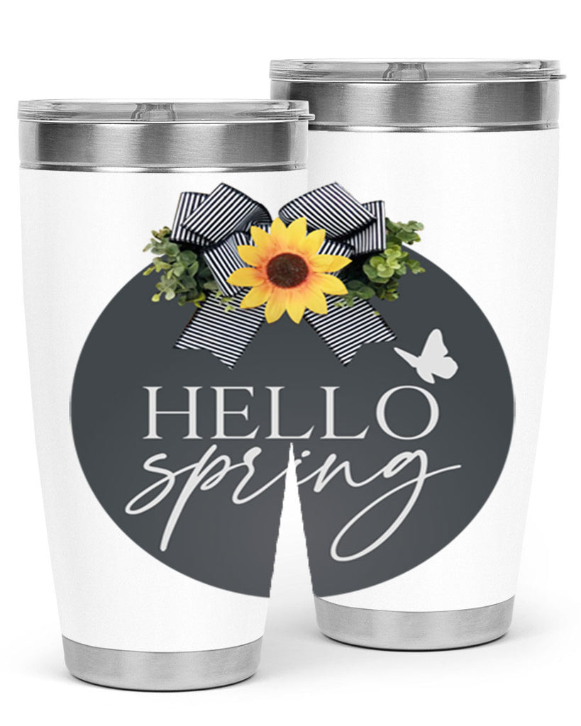 Hello spring butterfly Mockup194#- spring- Tumbler