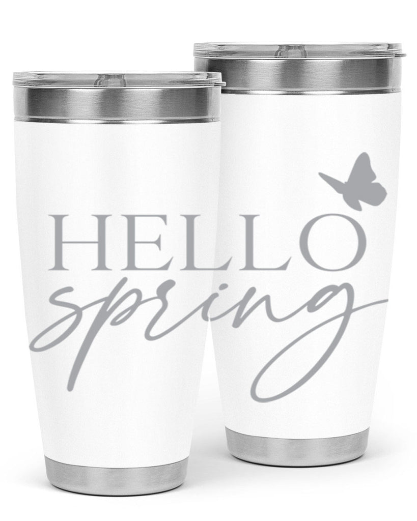 Hello spring butterfly195#- spring- Tumbler