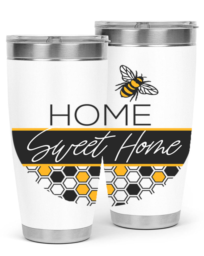 Home Sweet Home Bee and hive pattern243#- spring- Tumbler