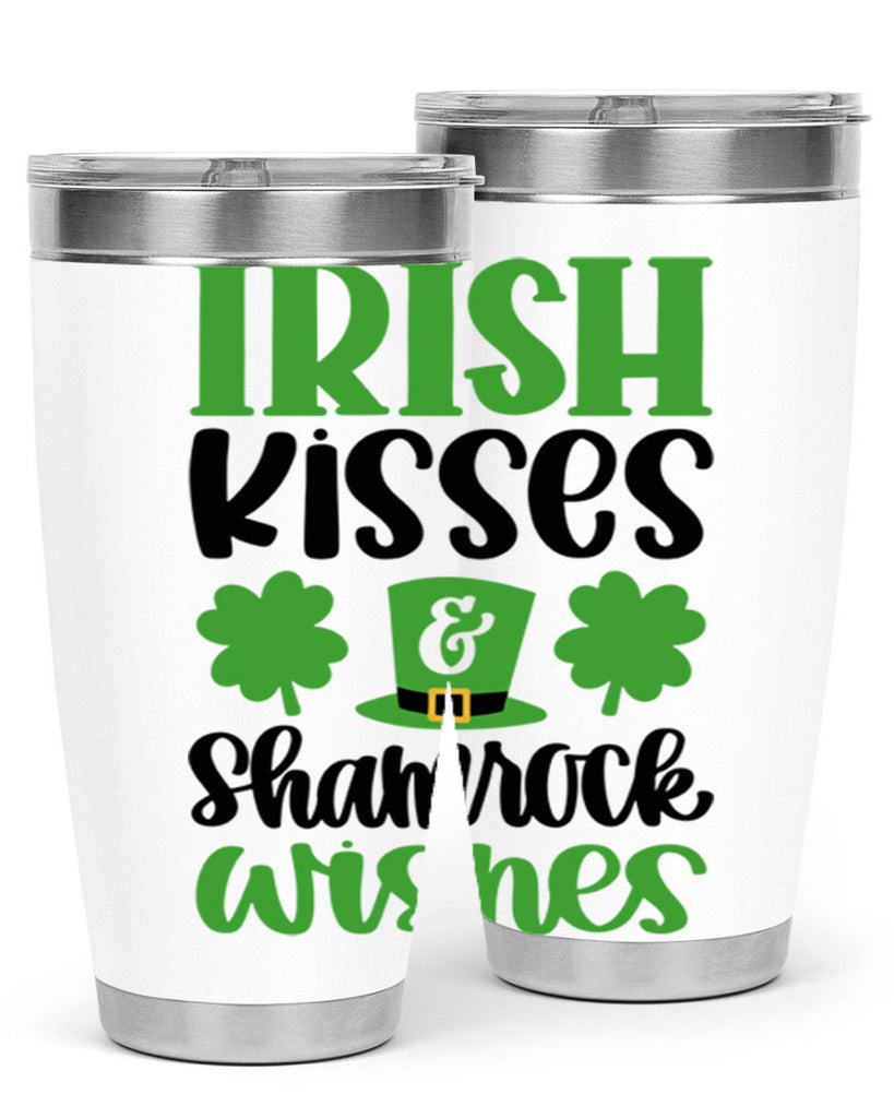 Irish Kisses Shamrock Wishes Style 81#- St Patricks Day- Tumbler