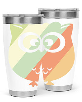 Owl Retro Style Vintage A TurtleRabbit 15#- owl- Tumblers