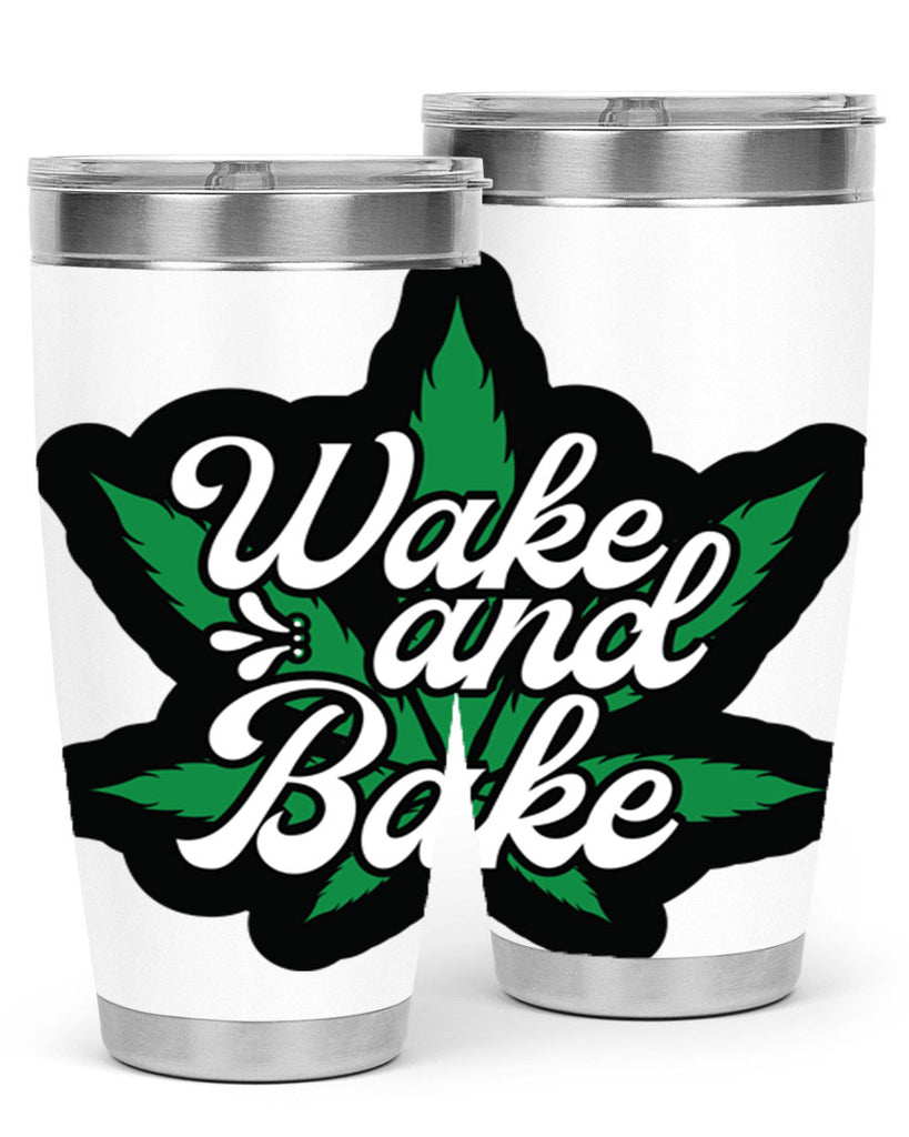Wake and bake 273#- marijuana- Tumbler