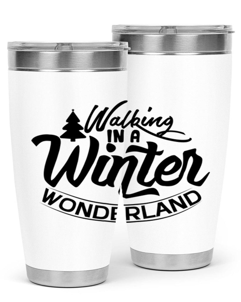 Walking In A Winter Wonderland 435#- winter- Tumbler