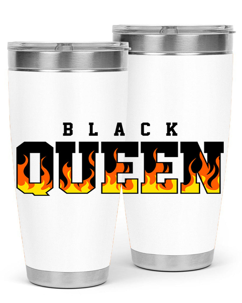 black queen flames 220#- black words phrases- Cotton Tank