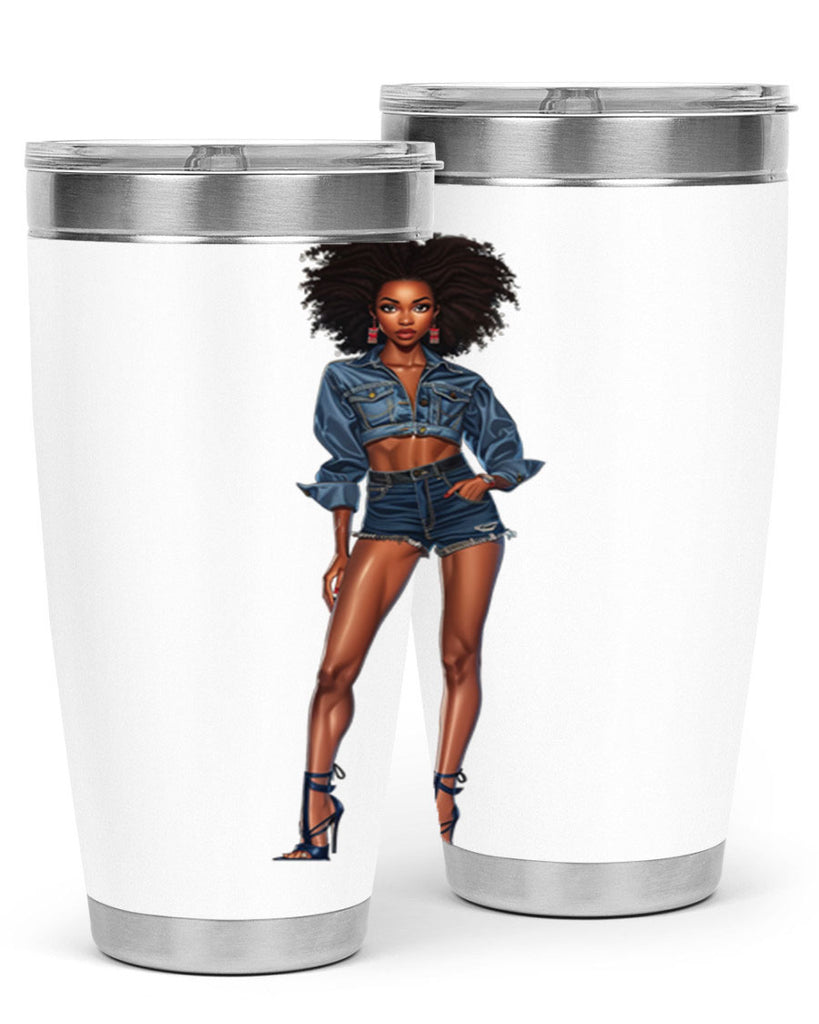 fashion girl in indigo 26#- fashion- Cotton Tank