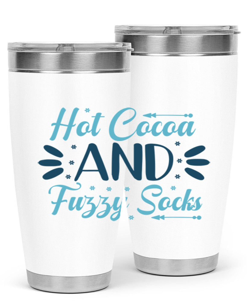 hot cocoa and fuzzy socks 208#- winter- Tumbler