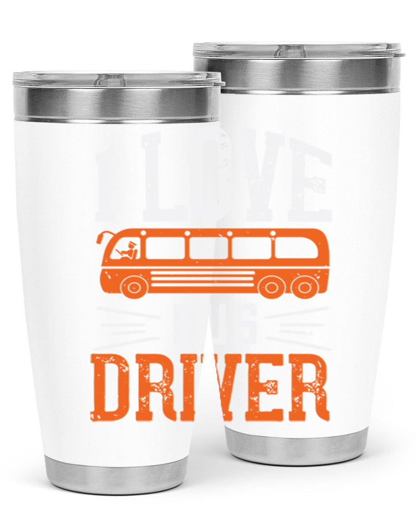 i love bus driver Style 30#- bus driver- tumbler