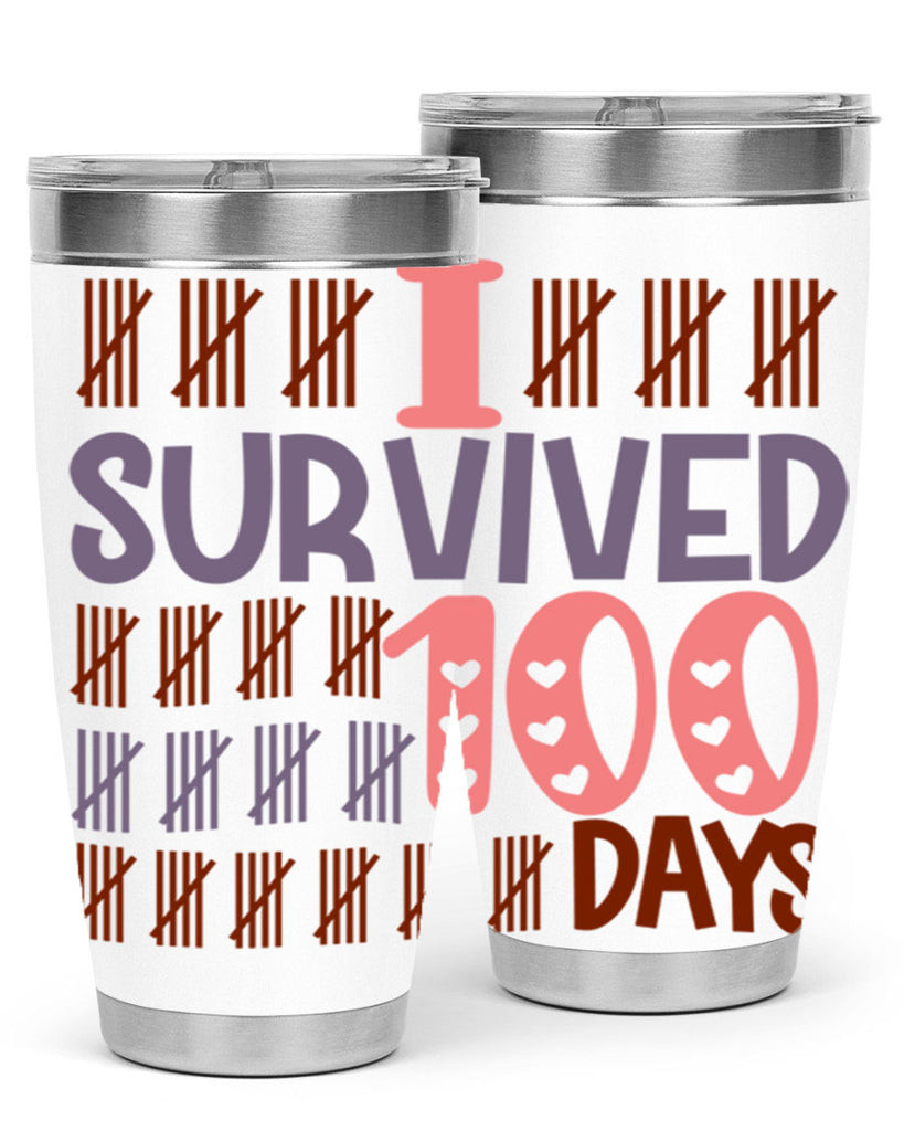 i survived 100 days 13#- 100 days of school- Tumbler