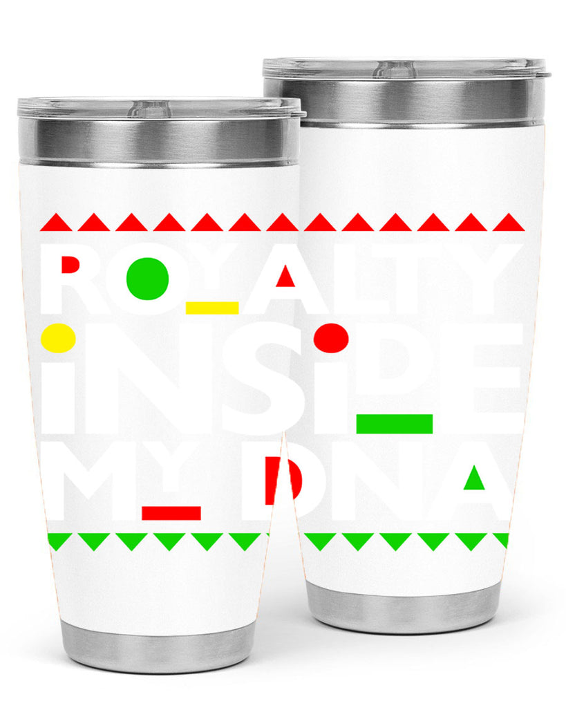 royalty inside my dna 42#- black words phrases- Cotton Tank