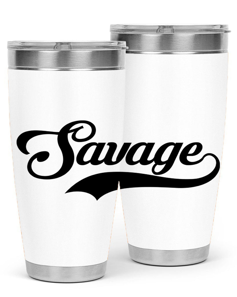 savage script 40#- black words phrases- Cotton Tank