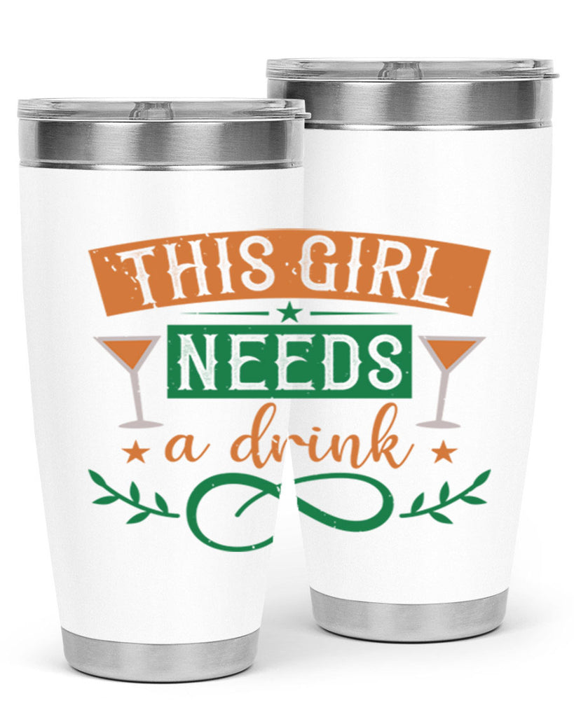 this girl needs a drink 36#- mardi gras- Tumbler