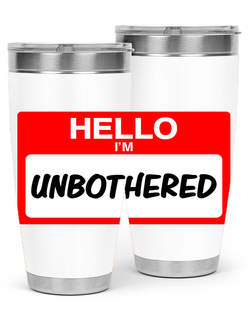 unbothered 14#- black words phrases- Cotton Tank