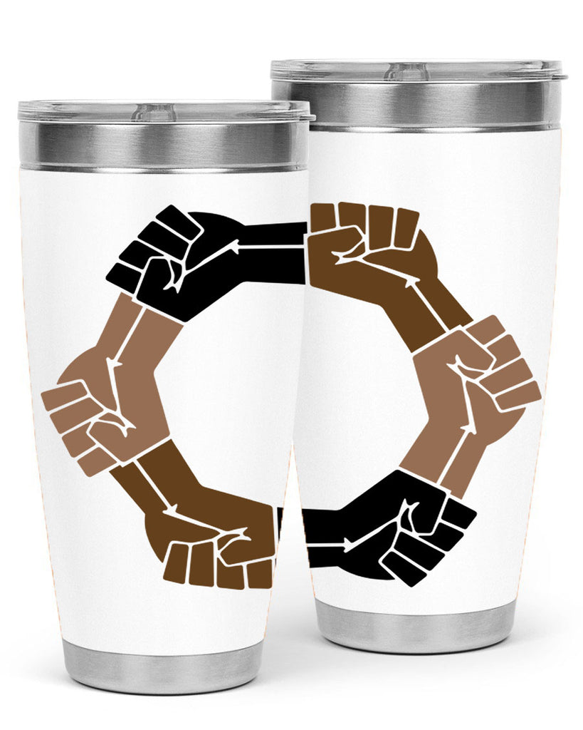 united black power fists 13#- black words phrases- Cotton Tank