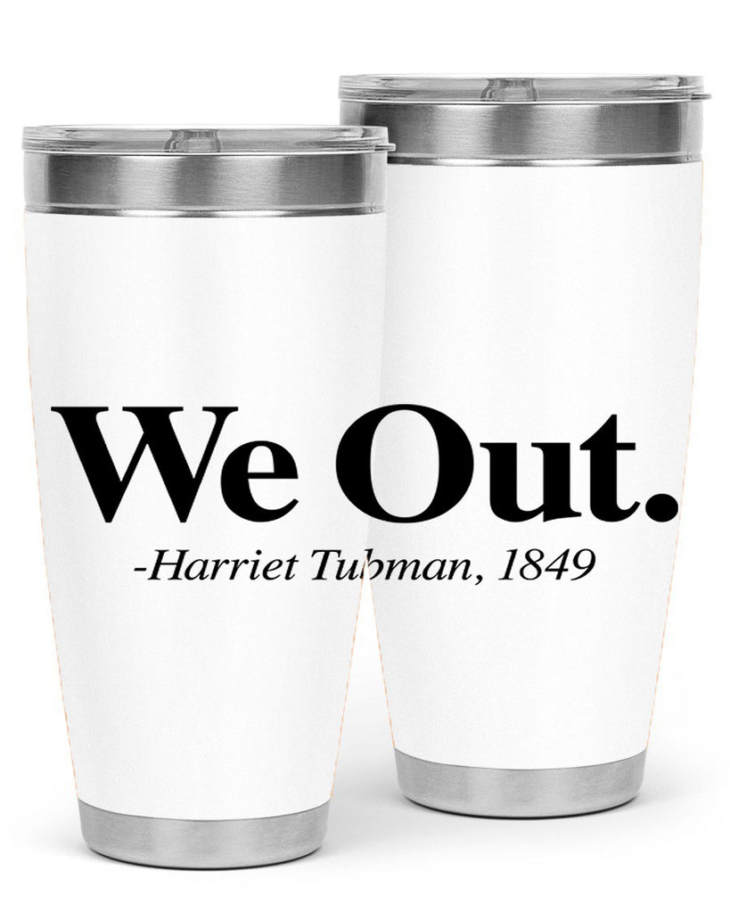we out harriet tubman 12#- black words phrases- Cotton Tank