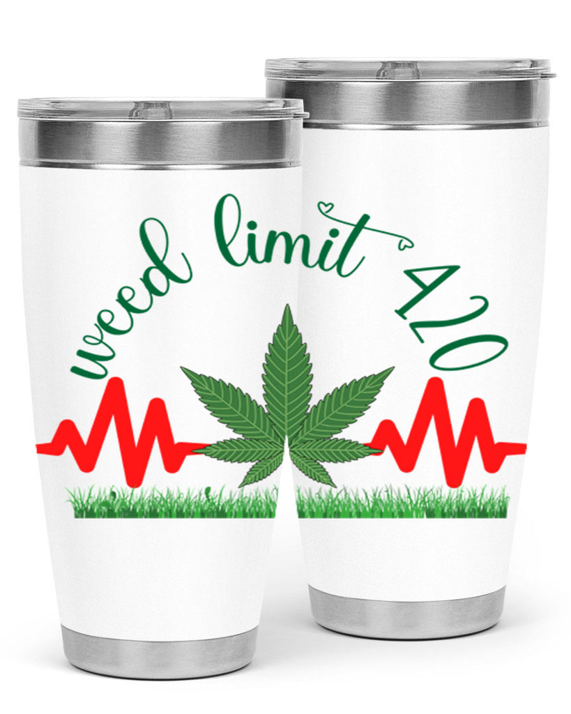 weed limit 420 cannabis hearbeat 291#- marijuana- Tumbler