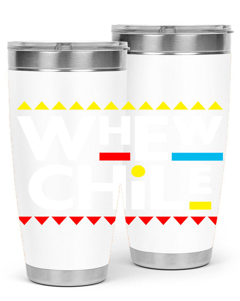 whew chile 11#- black words phrases- Cotton Tank