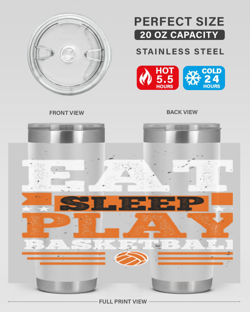 A Eat sleep play volleyball 2334#- basketball- Tumbler