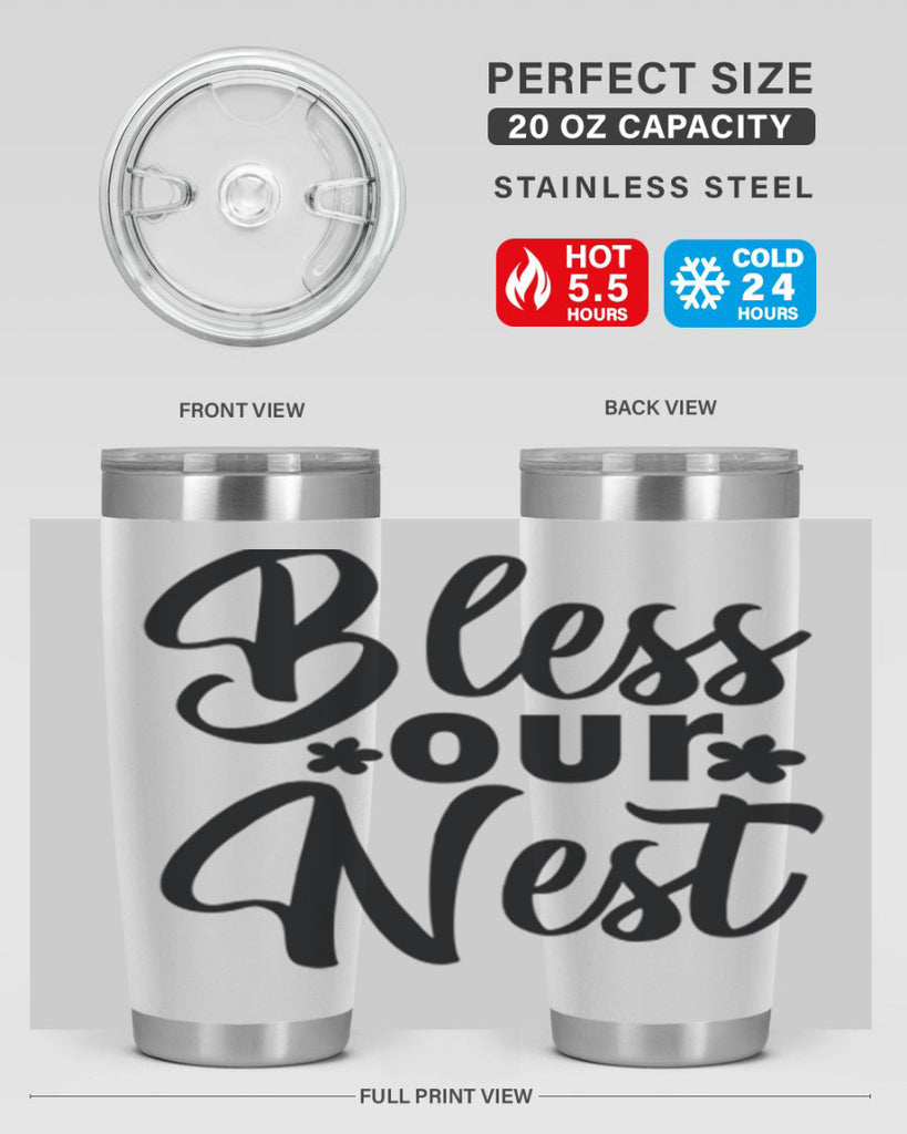 Bless our nest  design 70#- spring- Tumbler
