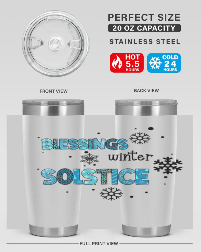 Blessings winter solstice 25#- winter- Tumbler