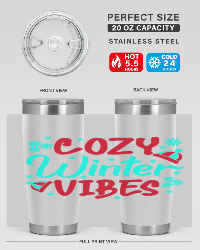 Cozy Winter Vibes Winter 83#- winter- Tumbler