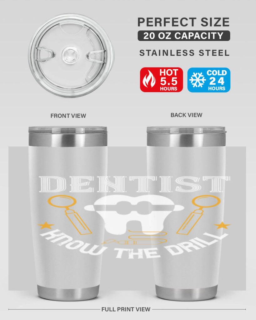 Dentist know the drill Style 46#- dentist- tumbler