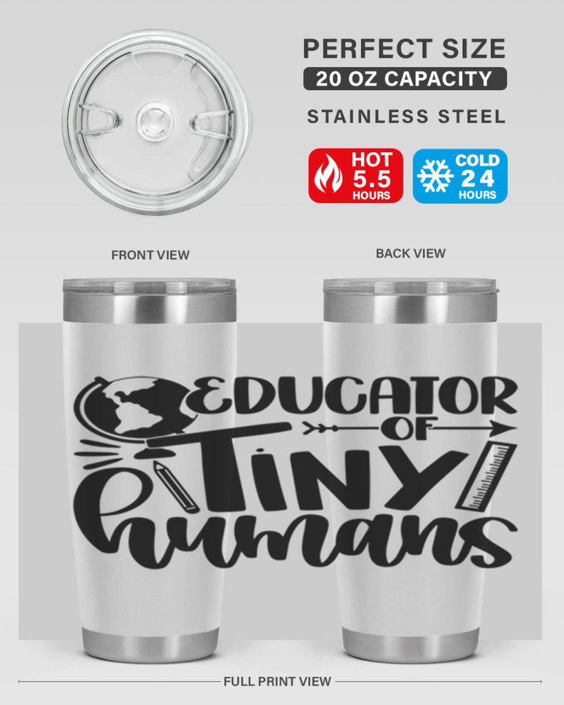 Educator Of Tiny Humans Style 75#- teacher- tumbler