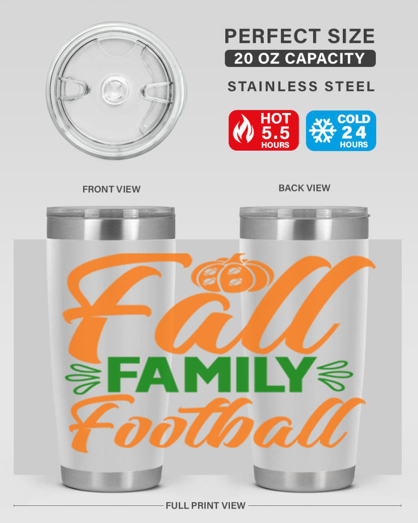 Fall Family Football 98#- fall- Tumbler
