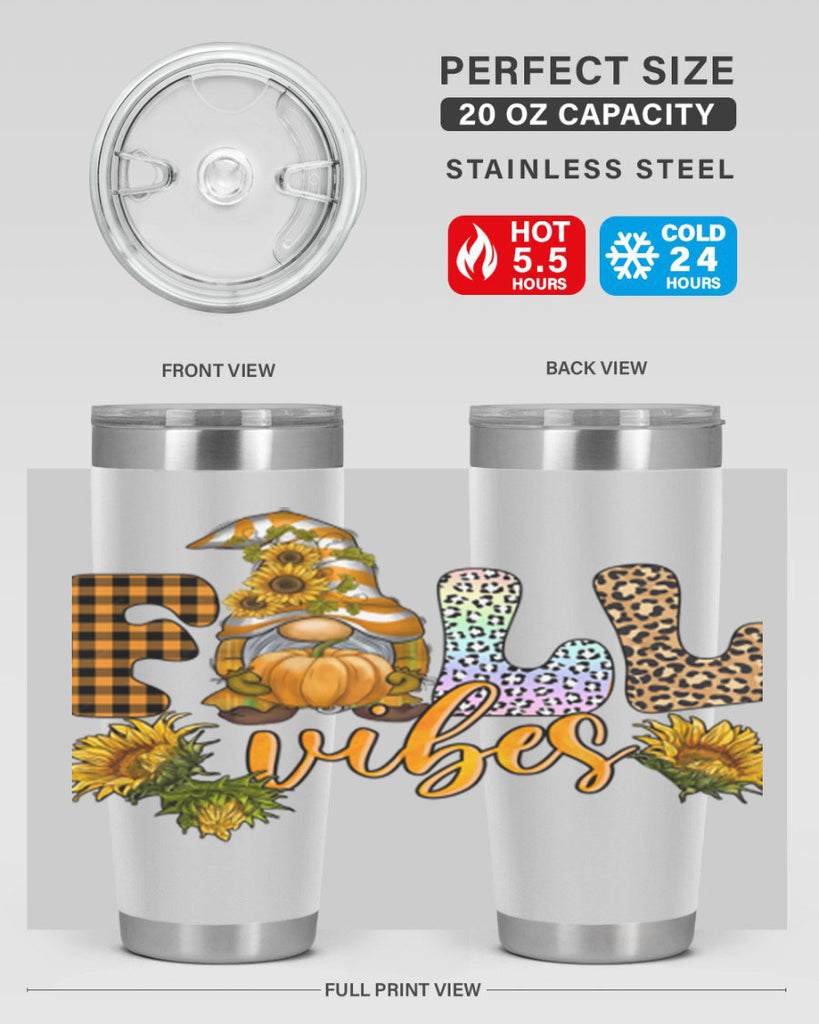FallVibesFallGnome 164#- fall- Tumbler