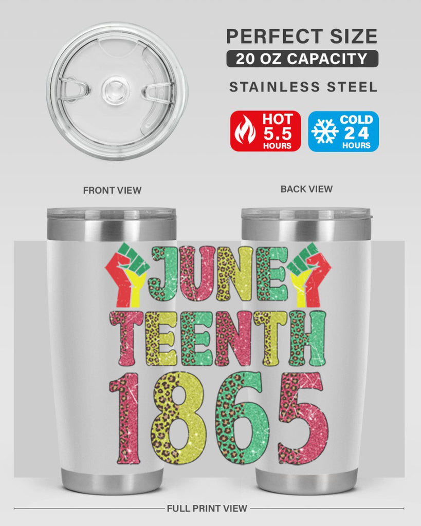 Fist Juneteenth Since 1865 Design Png 10#- Juneteenth- tumbler