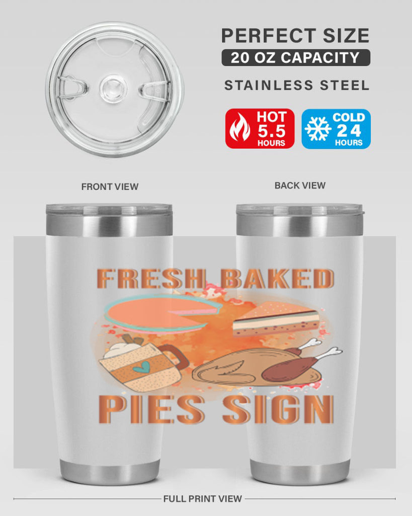 Fresh Baked Pies Sign 187#- fall- Tumbler