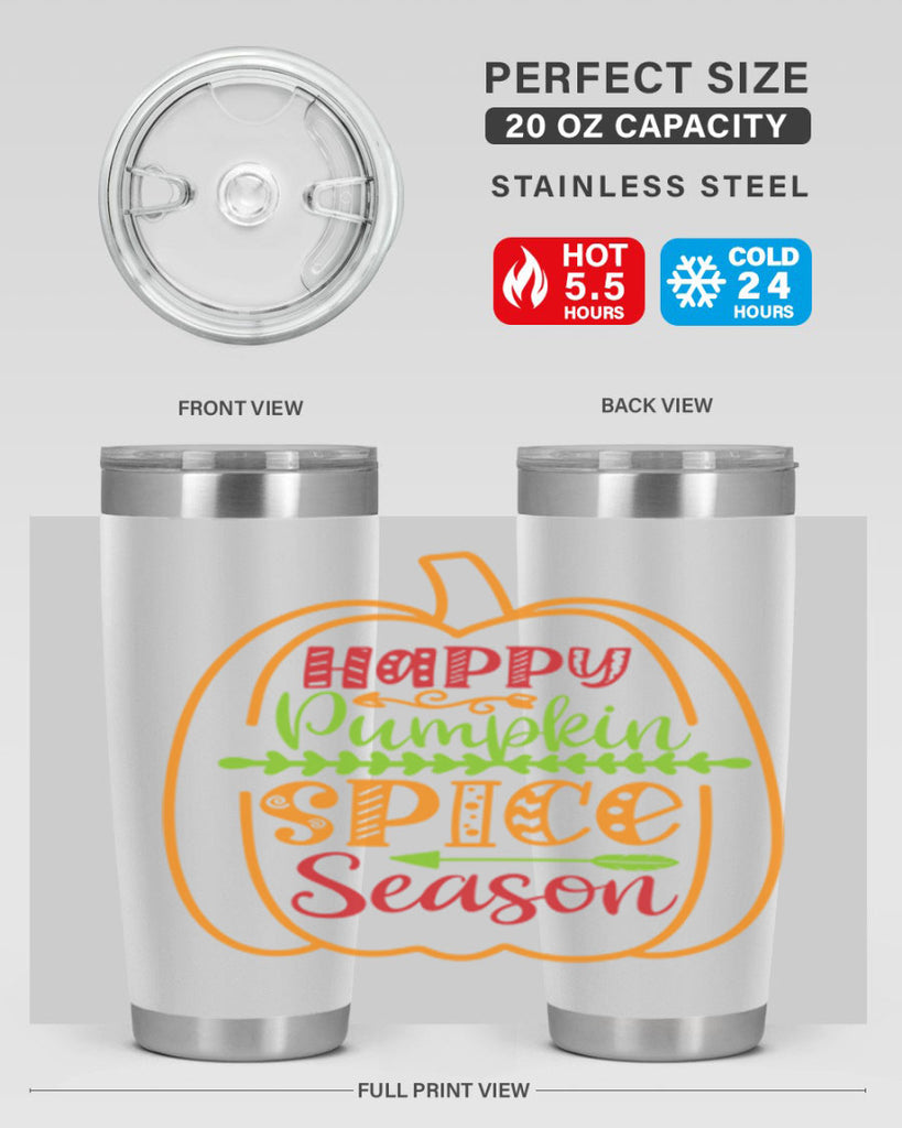 Happy Pumpkin Spice Season 243#- fall- Tumbler