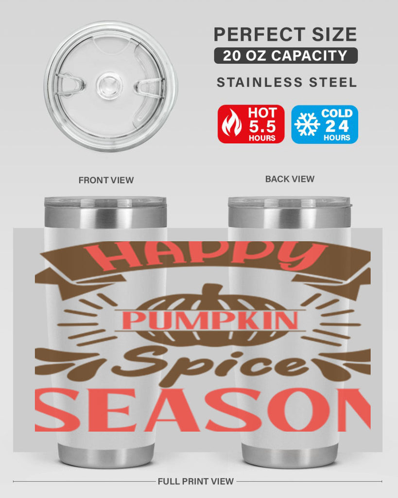 Happy Pumpkin Spice Season 246#- fall- Tumbler