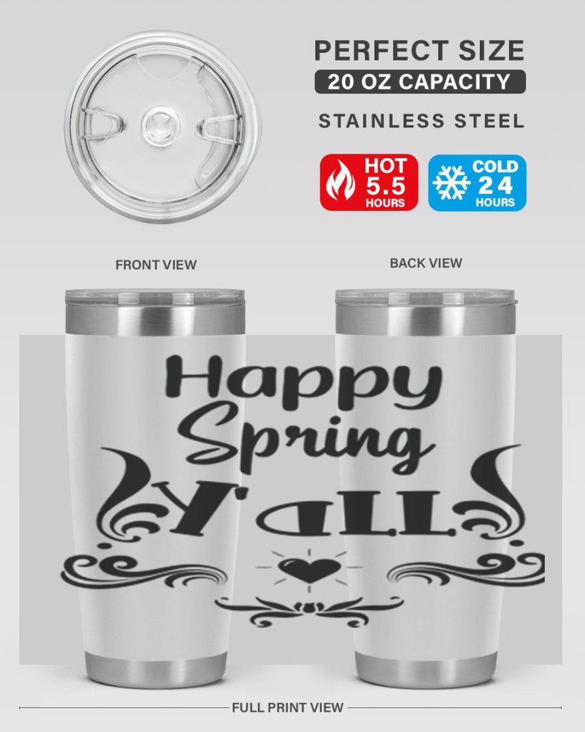 Happy Spring Yall 171#- spring- Tumbler