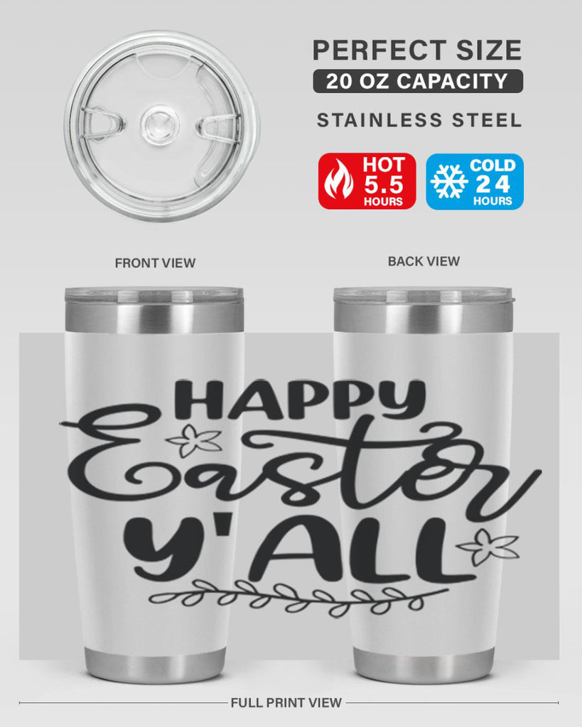Happy easter yall  177#- spring- Tumbler