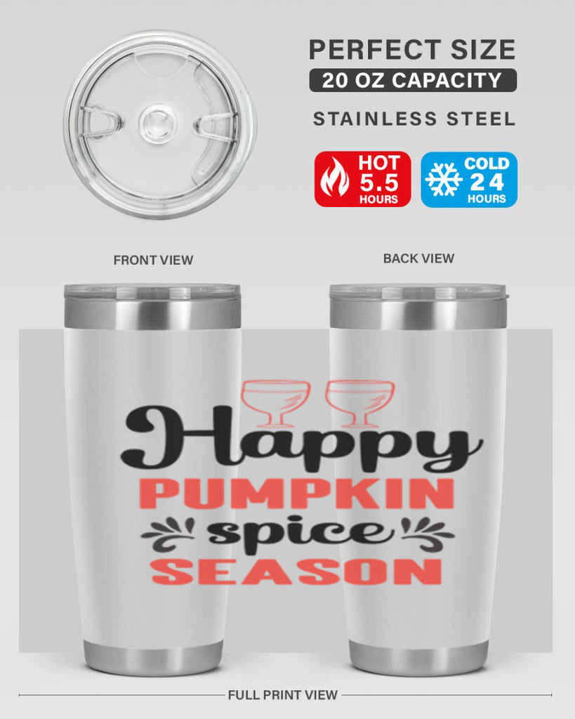 Happy pumpkin spice season 244#- fall- Tumbler