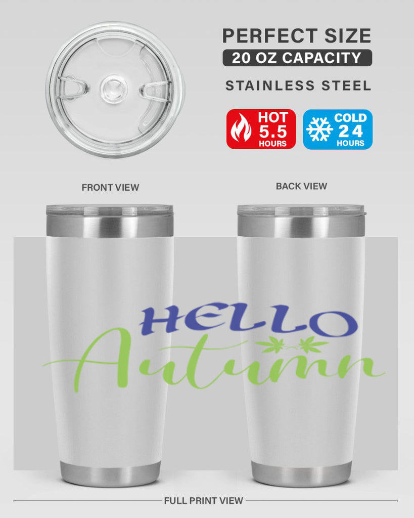 Hello Autumn 271#- fall- Tumbler