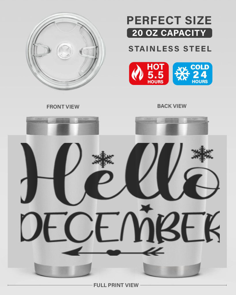 Hello December161#- winter- Tumbler