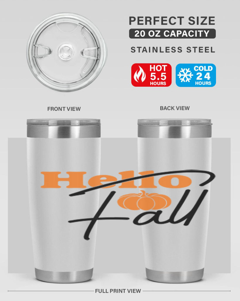 Hello Fall 279#- fall- Tumbler