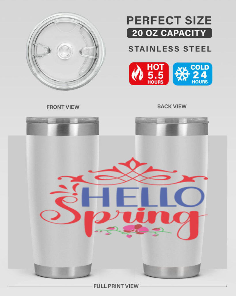 Hello Spring 211#- spring- Tumbler