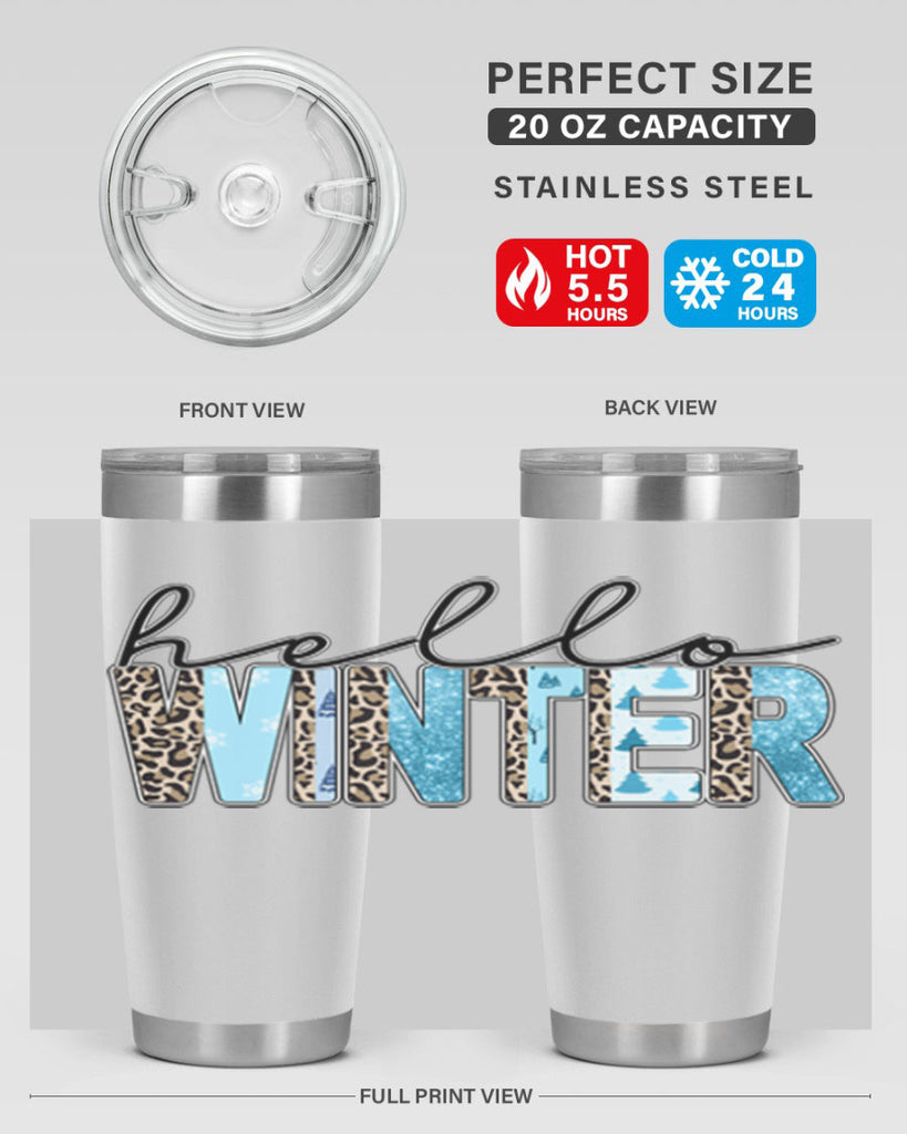 Hello Winter 189#- winter- Tumbler