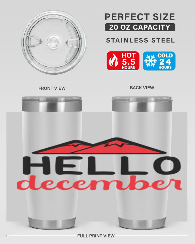 Hello december 160#- winter- Tumbler