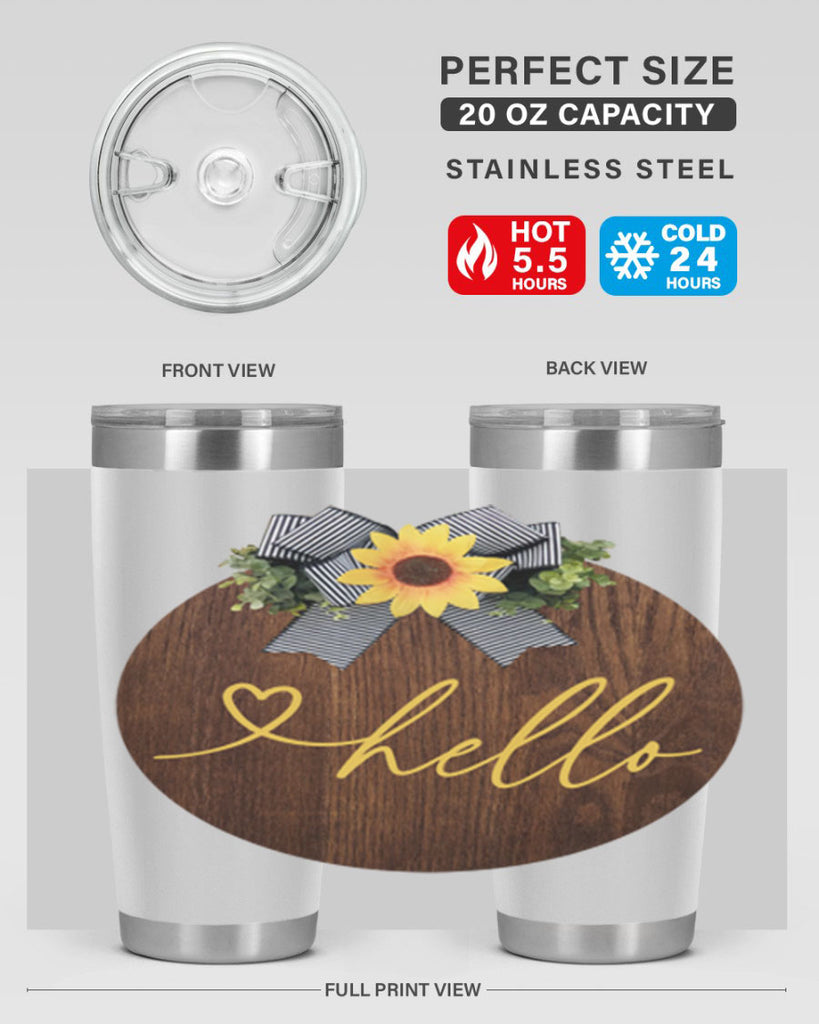 Hello heart Mockup182#- spring- Tumbler