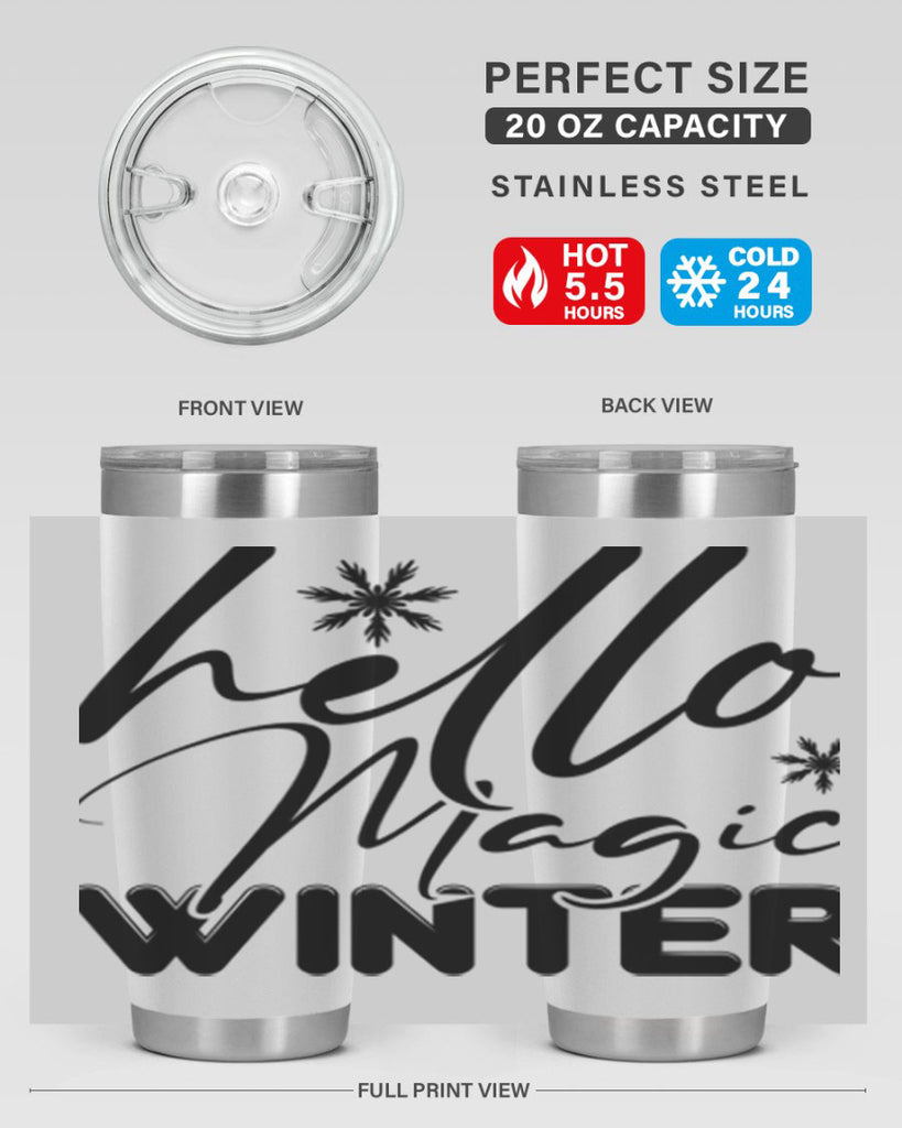 Hello magic winter 178#- winter- Tumbler