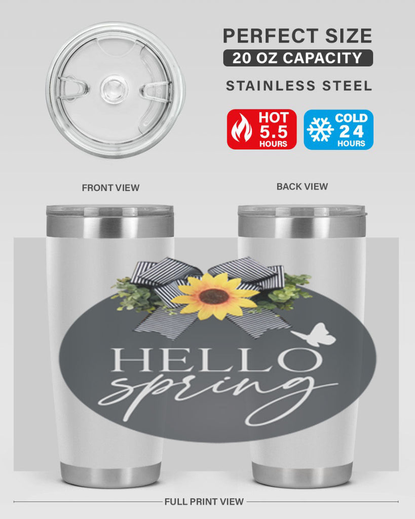 Hello spring butterfly Mockup194#- spring- Tumbler