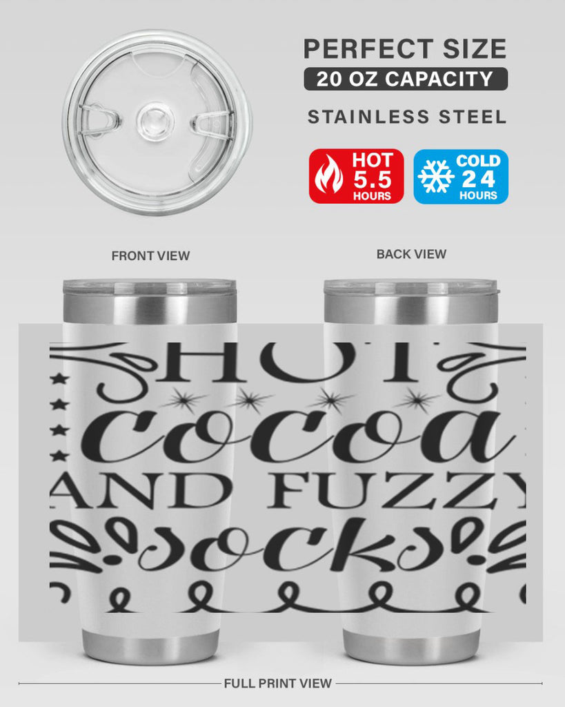Hot Cocoa and Fuzzy Socks 217#- winter- Tumbler