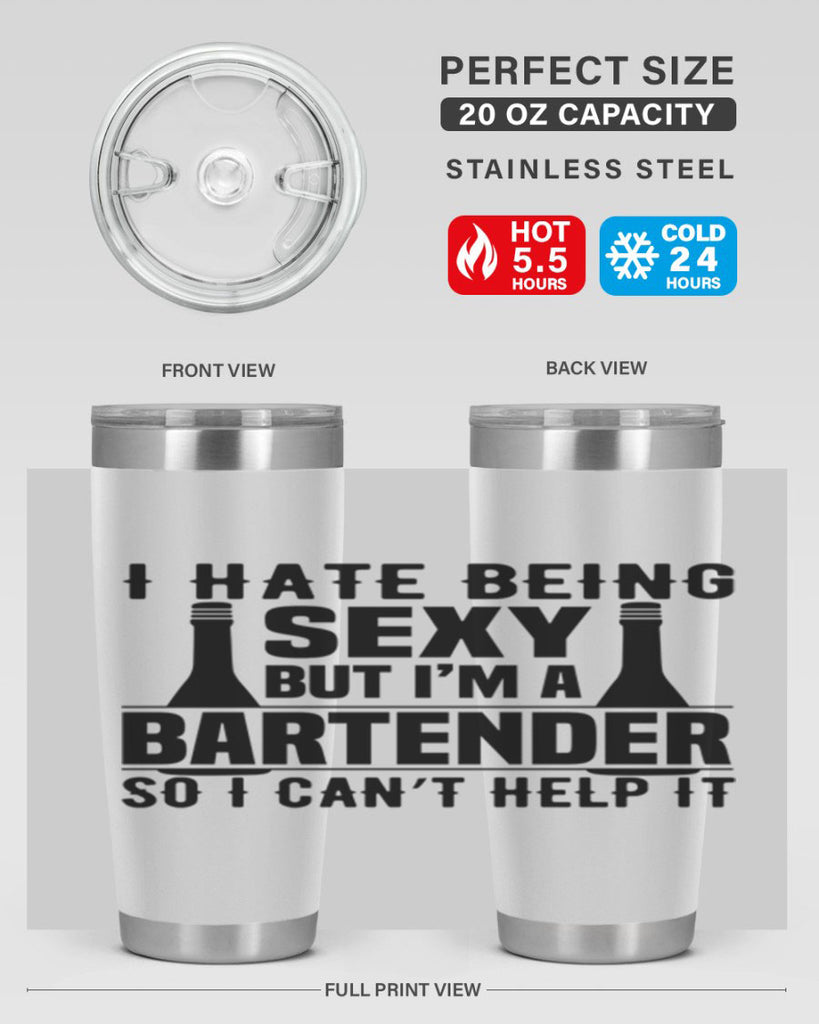 I hate being Style 1#- bartender- tumbler